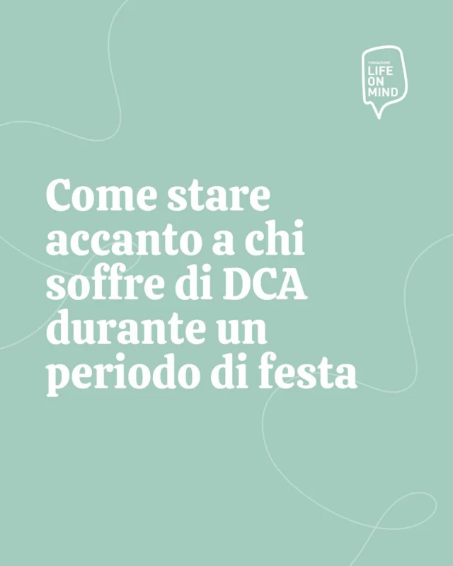 Le festività possono essere un momento difficile per chi si trova a vivere un disturbo del comportamento alimentare e per coloro che gli sono vicini. Per questo abbiamo raccolto alcuni consigli per “stare accanto” a chi soffre di DCA in questi giorni di festa.  Voi cosa aggiungereste? 💜  #dca #dcarecovery #feste #pasqua